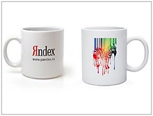 Полноцветная печать на белых кружках (сублимация)