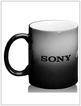 Печать на кружке "хамелеон" (сублимация)